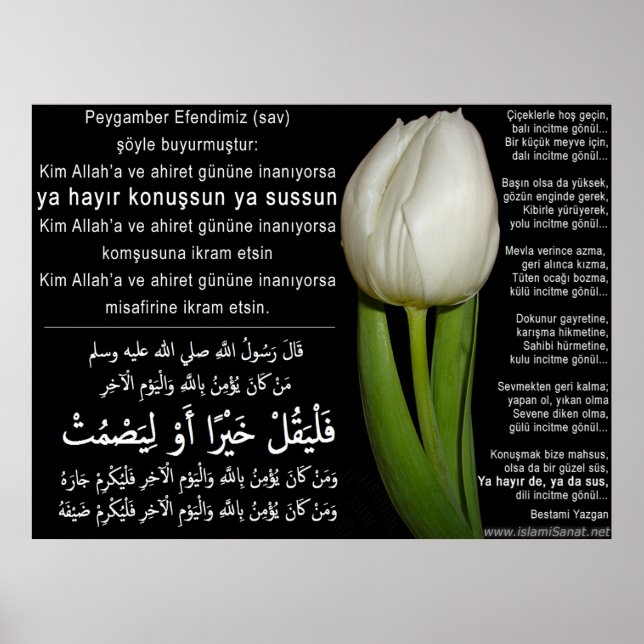 40 Hadith Artworks-16e/(TR:) 40 Hadis Eserleri-16e Poster (Framsidan)