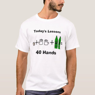 40 händer, dagens kurs: , 40 händer t-shirt