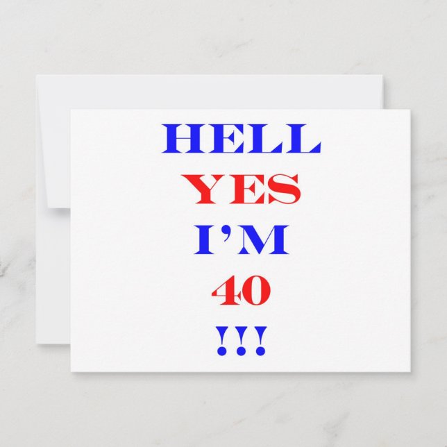 40 Helvete ja (Framsida)