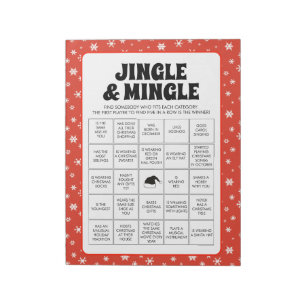 40 julklappar och röra bingo spelblad anteckningsblock