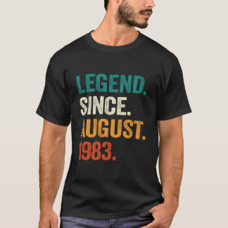 40 Legend Since August 1983 40Th T Shirt
