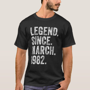 40 mars födelsedag sedan 1988 t shirt