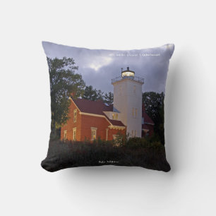 40 mile Point Lighthouse-fyrkantiga kuddar