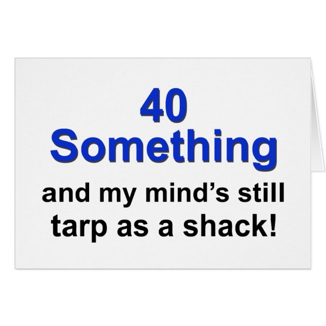 40 något… hälsningskort (Framsidan Horizontal)