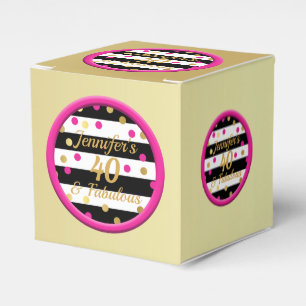 40 och den sagolika guld- muffinen boxas presentaskar