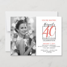 40 och Fabulous (alla födelsedag) Firande 🎂