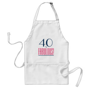 40 och Fabulous Birthday Gift Apron Förkläde