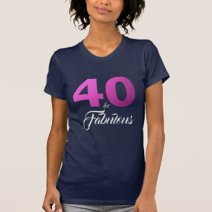 40 och Fabulous Birthday Gift T Shirt