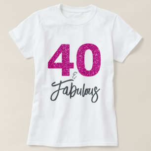 40 och Fabulous Birthday Gift T Shirt