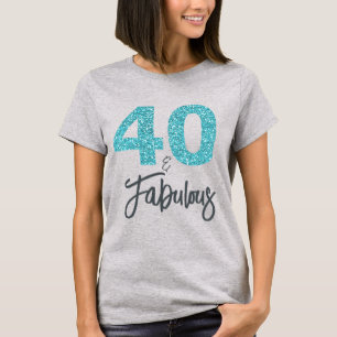 40 och Fabulous Birthday Gift T Shirt
