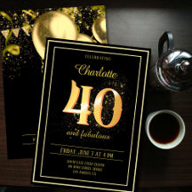 40 och Fabulous Birthday