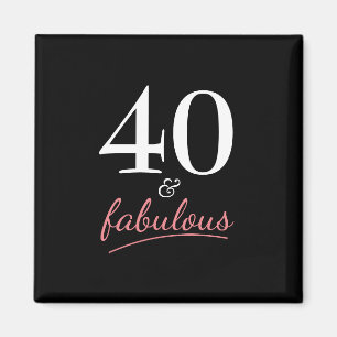 40 och Fabulous Birthday Magnet
