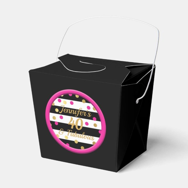40 och Fabulous Black Chinese Food Boxes Presentaskar (Framsidan Sidan)