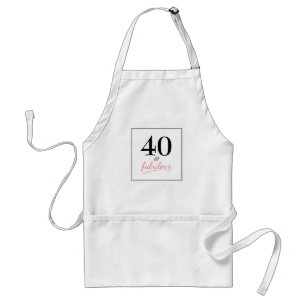 40 och Fabulous Födelsedagsfest Apron Förkläde
