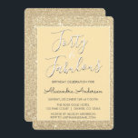 40 och Fabulous Modern Guld Glitter Inbjudningar<br><div class="desc">Fyrtio- och Fågeldagar,  40:e födelsedag,  Party Faux-Gnistra och Guld-födelsedagsinbjudningar är perfekter för en fantastisk Födelsedagsfest. Dessa 40 och Fabulous Party-inbjudningar är perfekter för en fyrtionde Födelsedagsfest.</div>