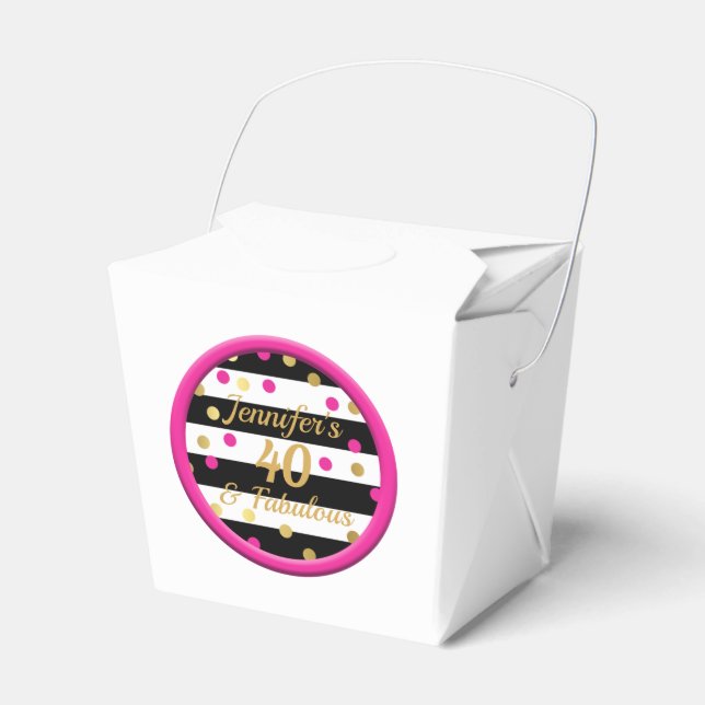 40 och Fabulous White China Food Boxes Presentaskar (Framsidan Sidan)