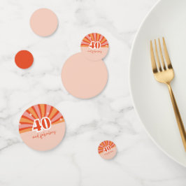 "40 och fantastisk", födelsedagsfest bord