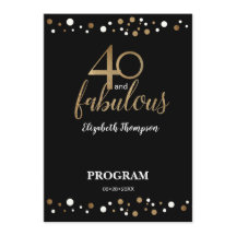 40 och fantastiska 40:e födelsedagsprogrammet