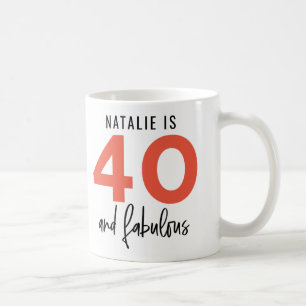 40 och fantastiska fet typografipresenter kaffemugg