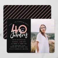 40 och fantastiska fotoinbjudan till födelsedagsfe