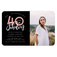 40 och fantastiska fotoinbjudan till födelsedagsfe