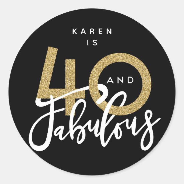 40 och fantastiska klistermärken (Framsida)