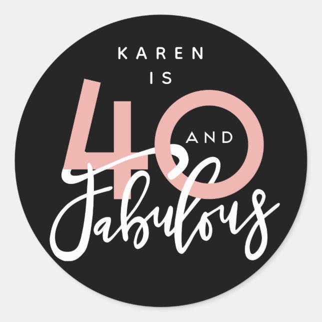 40 och fantastiska klistermärken (Framsida)