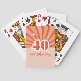 "40 och fantastiska", lätta persikor casinokort
