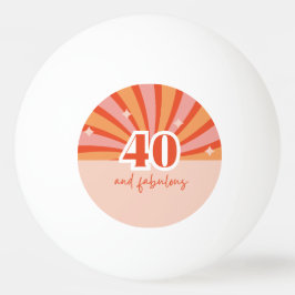 "40 och fantastiska", lätta persikor pingisboll