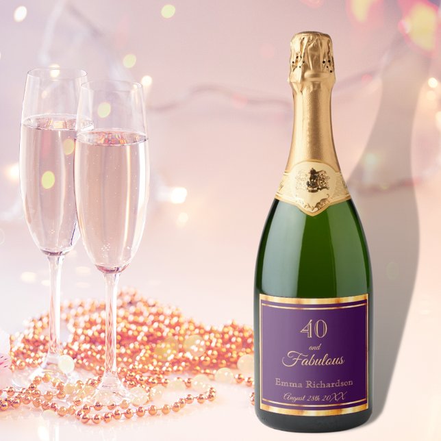 40 och fantastiska lila guld klassisk elegant namn (Skapare uppladdad)