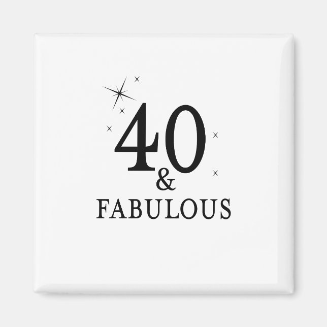 40 och fantastiska magnet (Framsidan)