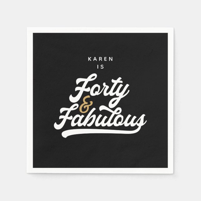 40 och fantastiska pappra tallrikar pappersservett (Framsidan)