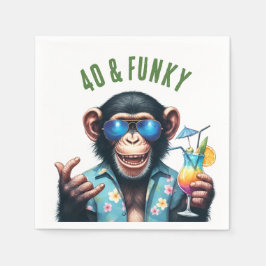 40 och Funky Sommarapa 40-årsdag Pappersservett