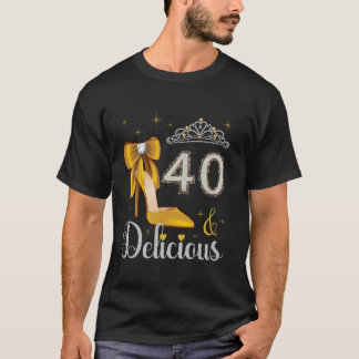 40 och fyraårsjubileum 40-årsjubileum t shirt