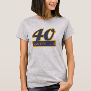 40 och sagolik 40th FÖDELSEDAGT-tröja T Shirt