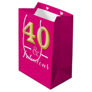 40 och sagolik rosa guld- födelsedag