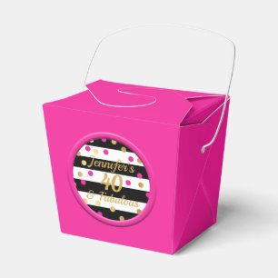 40 och sagolik rosa kinesisk mat boxas presentaskar