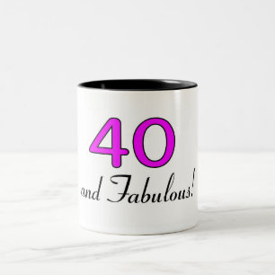 40 och sagolika rosor Två-Tonad mugg