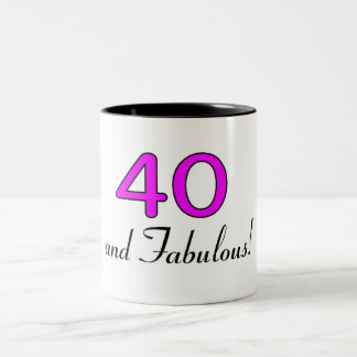 40 och sagolika rosor Två-Tonad mugg