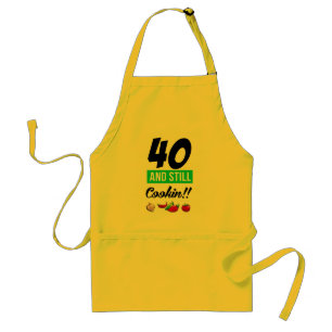 40 och stilla Cookin Förkläde
