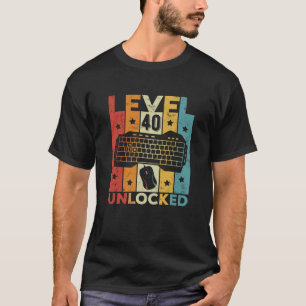 40 Olåst spel i Tangentbord 40:e födelsedagen me T Shirt