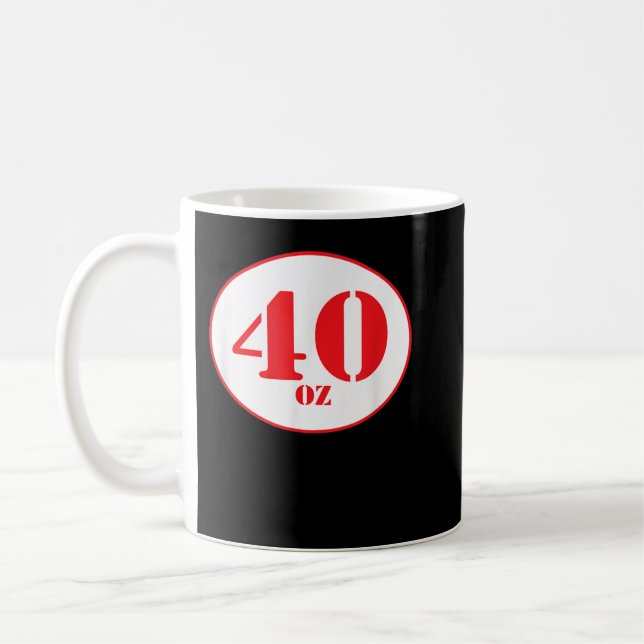 40 oz ölskjorta kaffemugg (Vänster)