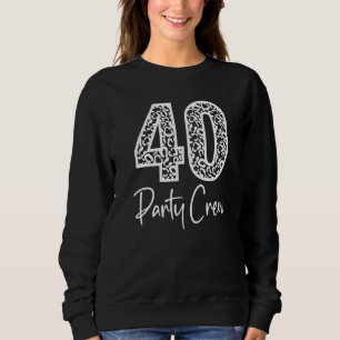 40 Party-besättning som dricker under 40 år Lyckli T Shirt