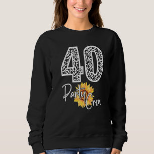 40 Party-besättning som dricker under 40 år Lyckli T Shirt