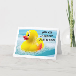 40 SER "BARA DUCKIE PÅ DIG" GRATTIS PÅ FÖDELSEDAGE KORT