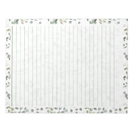 40-sidig Anteckningsblock med Eucalyptus vattenfär