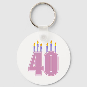 40 stearinljus (rosor/lilor) nyckelring