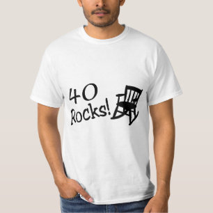 40 stenar (svart gungstol) t-shirt