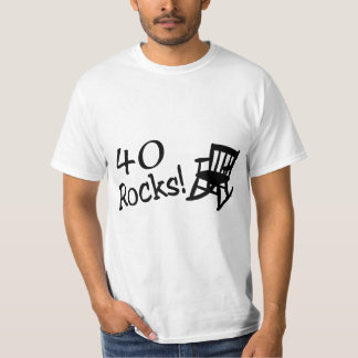 40 stenar (svart gungstol) t-shirt