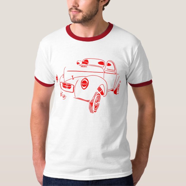 40 Willys Gasser T Shirt (Framsida)
